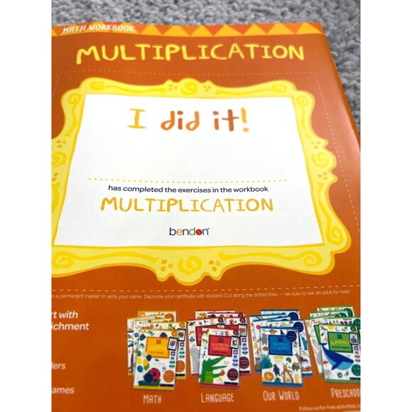 Bendon Kids Workbooks set of 2 Grades 2-3 Math /Space Solar System 11x9 NWT - Picture 6 of 7